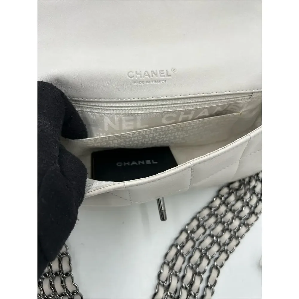Women's vintage Chanel multi chain quilted flap bag made in Italy PRISTINE